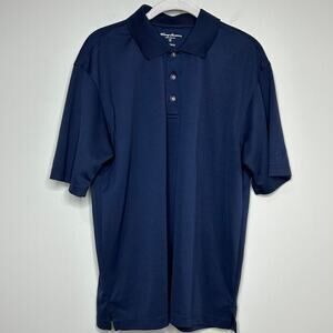 Tommy Armour Blue Golf Polo Shirt Size M Dri-Logic Short Sleeves